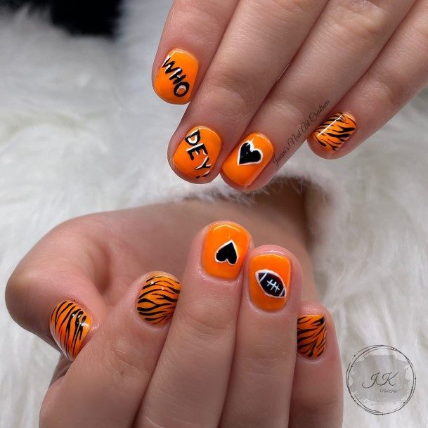 Womens Football Girly Nail Designs