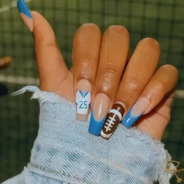 Womens Football Good Looking Nails