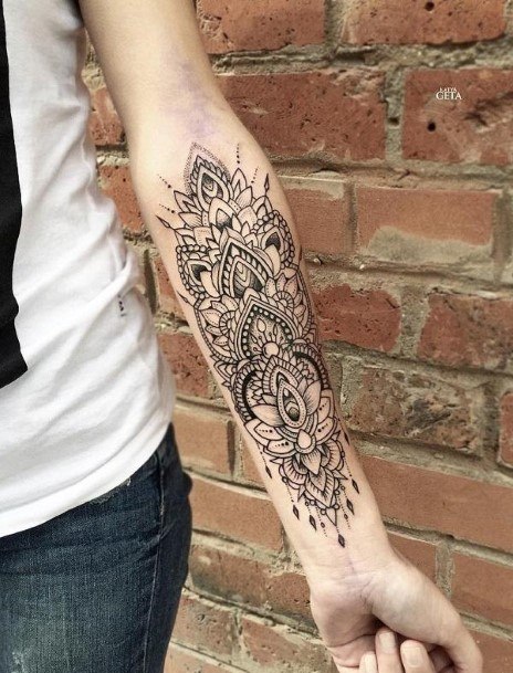 Womens Forearms Brilliant Tattoo