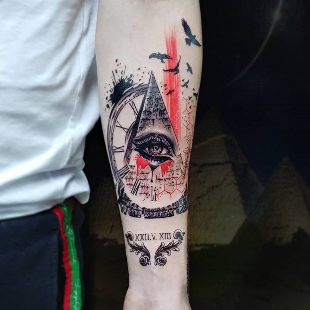 Womens Forearms Cool Eye Tattoo