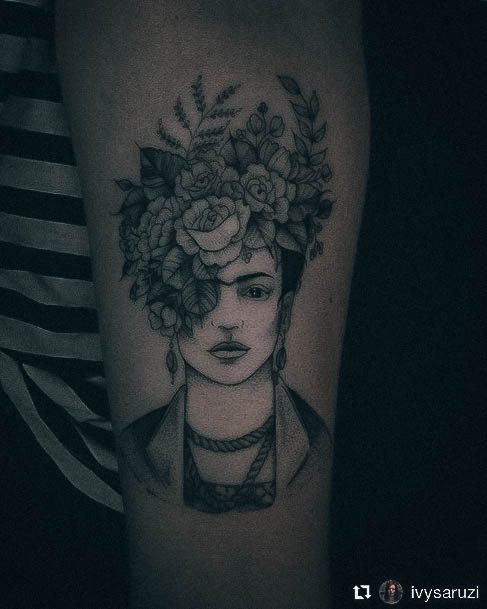 Womens Frida Super Tattoo Designs