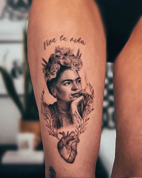 Womens Frida Tattoo Styles