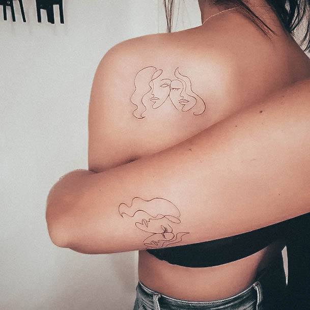 Womens Friendship Good Looking Tattoos