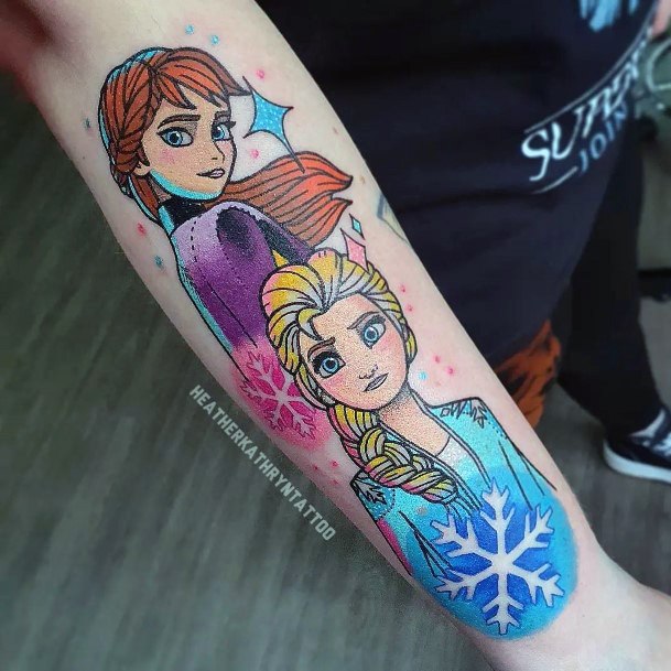 Womens Frozen Tattoo Design Ideas