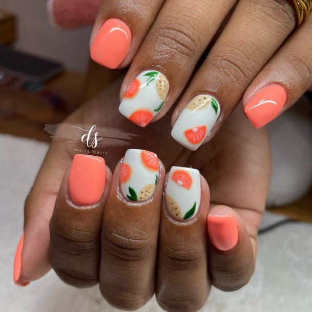 Womens Fruit Girly Nail Designs