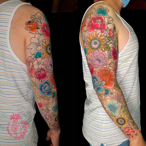 Womens Full Sleeve Super Tattoo Designs