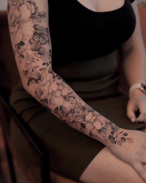 Womens Full Sleeve Tattoo Design Ideas