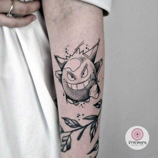 Womens Gengar Good Looking Tattoos