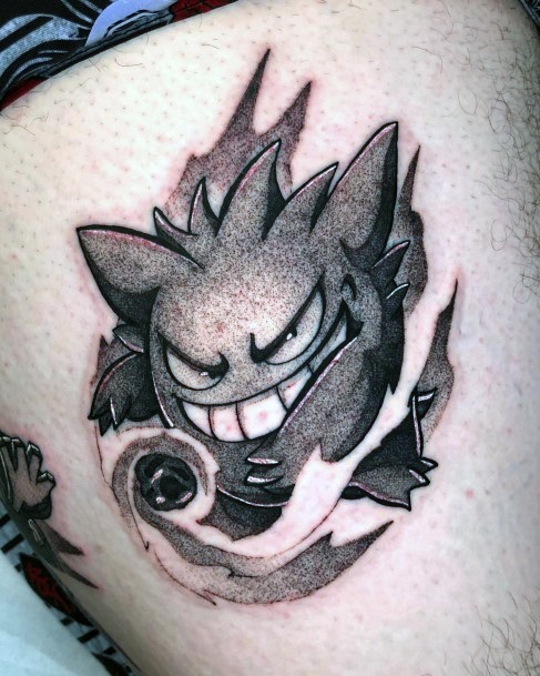 Womens Gengar Super Tattoo Designs