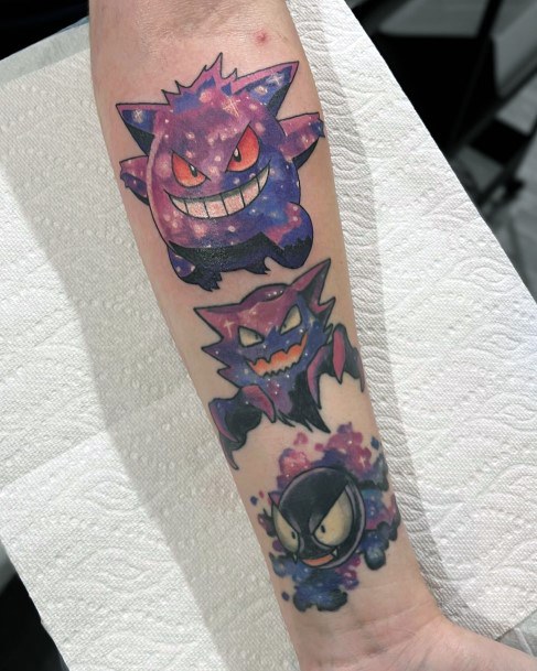 Womens Gengar Tattoo Ideas