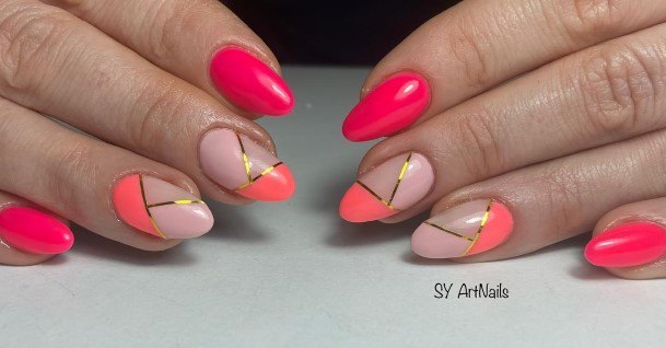 Womens Geometric Super Nail Designs