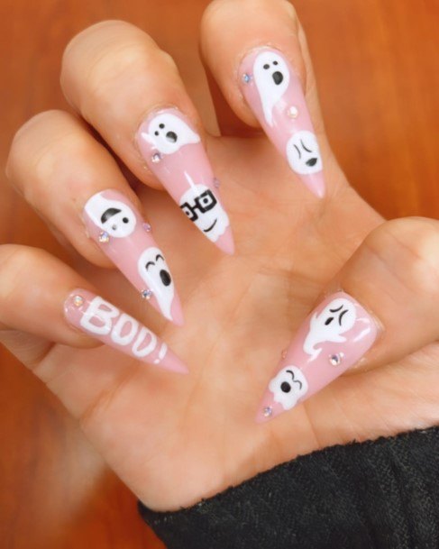 Womens Ghost Nails