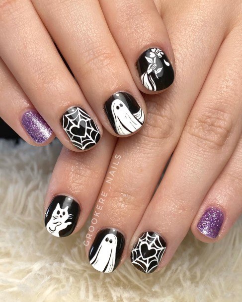 Womens Ghost Super Nail Designs