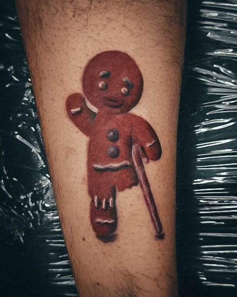 Womens Gingerbread Man Good Looking Tattoos