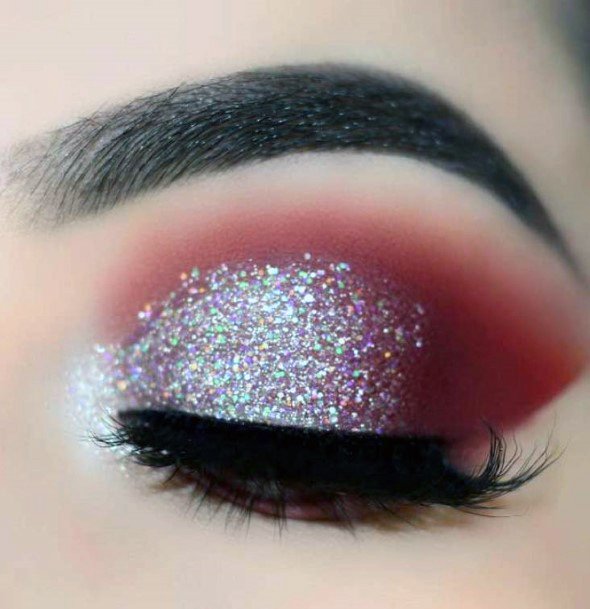 Womens Glittering Pink Good Eyeshadow