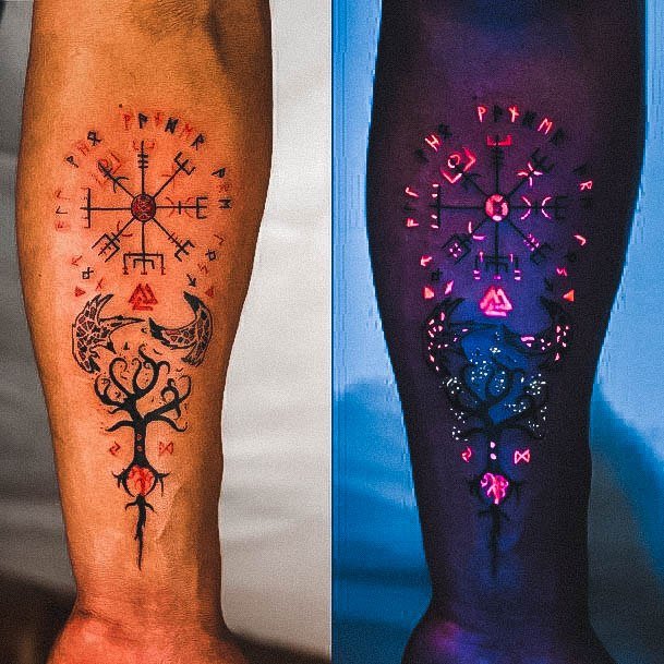 Womens Glow In The Dark Good Looking Tattoos