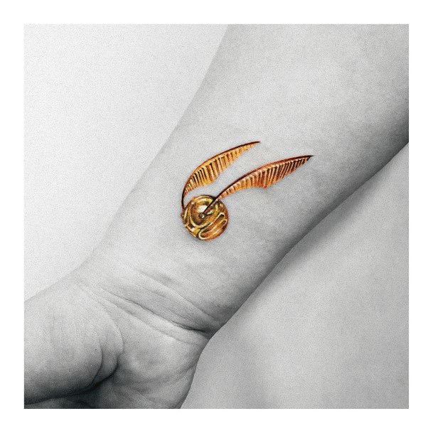 Womens Golden Snitch Tattoos