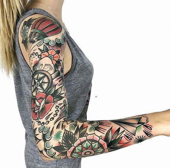 Top 100 Best American Traditional Tattoo Ideas For Women Old School