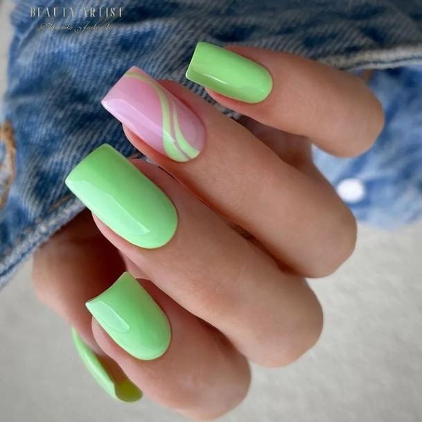 Womens Green Nail Ideas