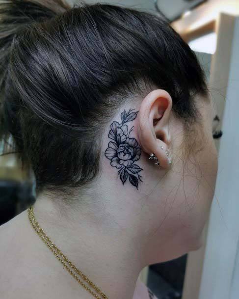 Lotus Flower Tattoo Behind Ear Best Flower Site