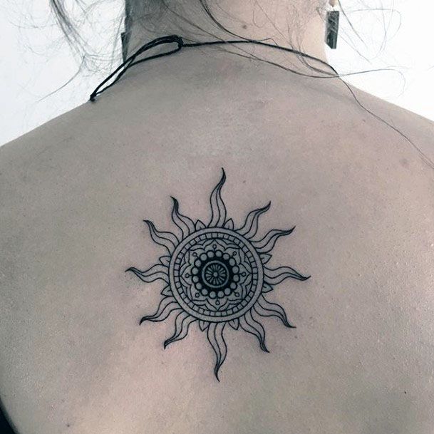 Top Best Sun Tattoos For Women Ancient Light Designs