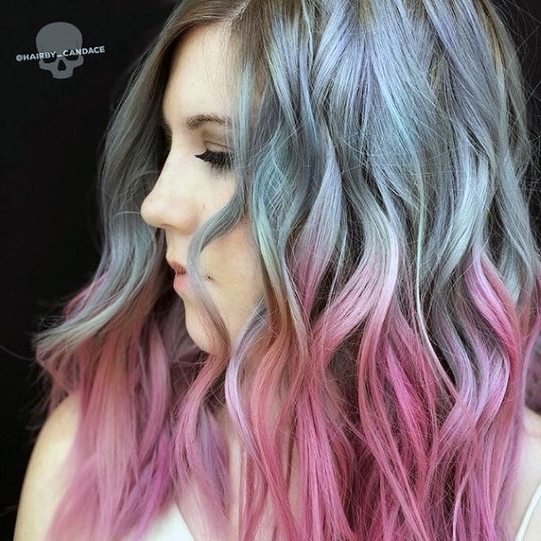 Womens Grey Ombre Good Looking Hairstyless