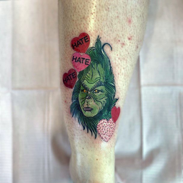 Womens Grinch Super Tattoo Designs