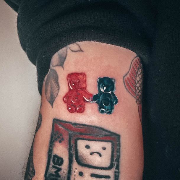 Womens Gummy Bear Tattoo Design Ideas