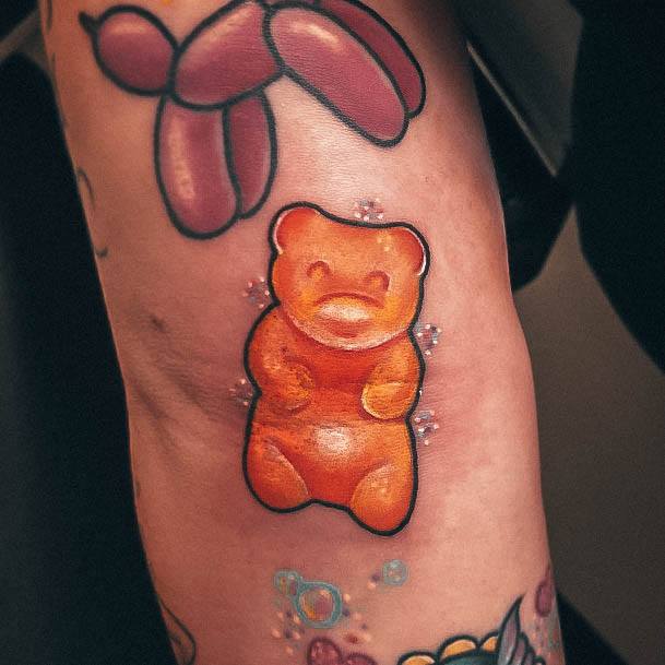 Womens Gummy Bear Tattoos