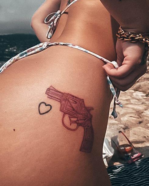 Womens Gun Tattoos