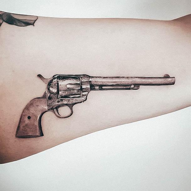 Womens Gun Tattoos