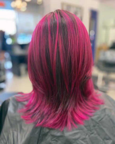 Womens Hairstyles Art Hot Pink Hairstyles