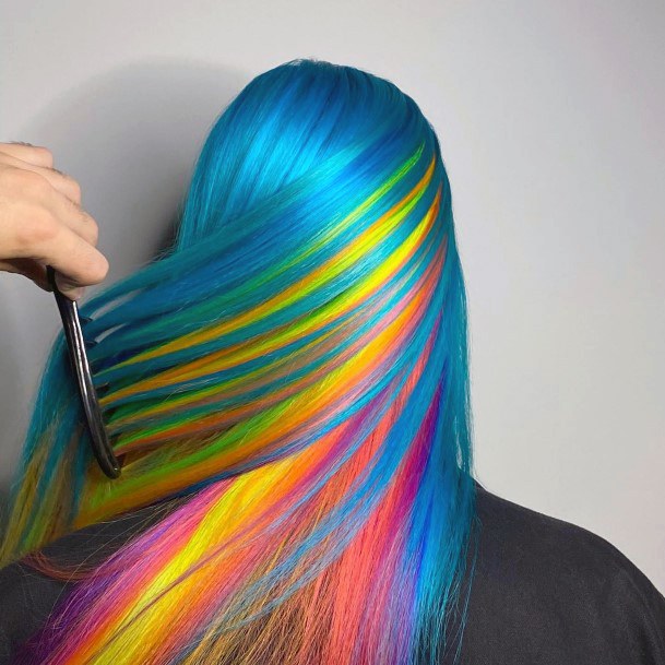 Womens Hairstyles Art Rainbow Hairstyles