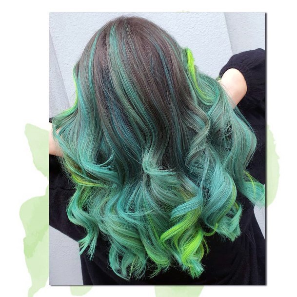 Womens Hairstyles Art Turquoise Hairstyles