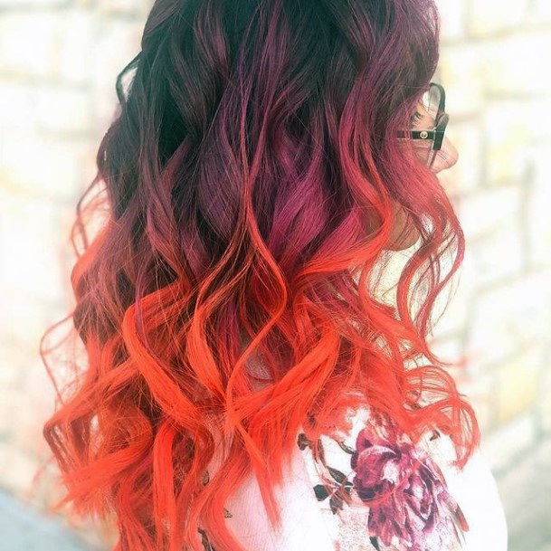 Womens Hairstyles Ideas Orange Ombre