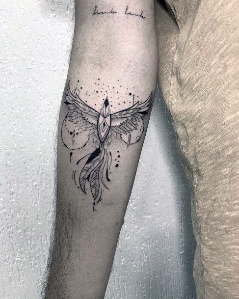 Womens Hand Phoenix Tattoo