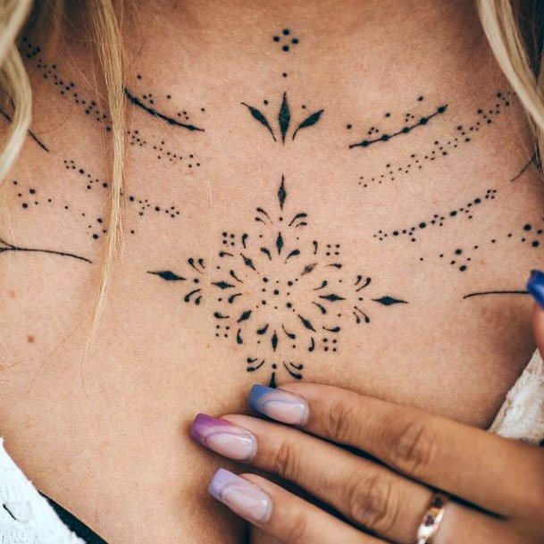 Womens Handpoke Tattoos