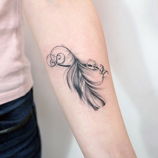 Top 100 Best Feather Tattoo Designs For Women - Freeing Body Art