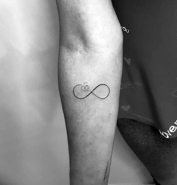 Womens Hands Infinity Symbol Tattoo