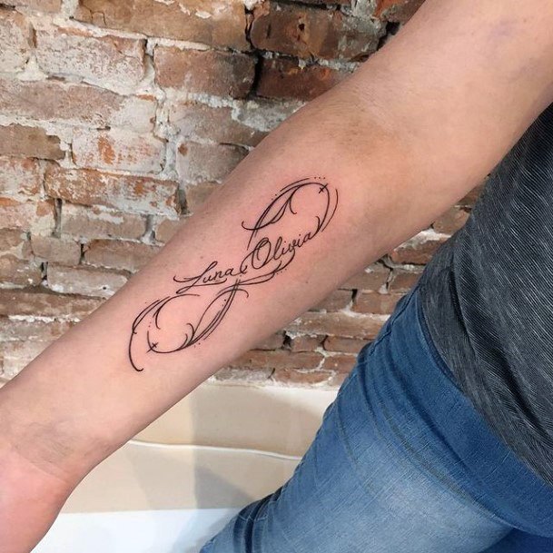 Womens Hands Infinity Tattoo