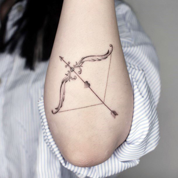 Womens Hands Pretty Arrow Tattoo