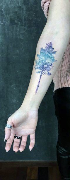 Womens Hands Universal Tree Tattoo