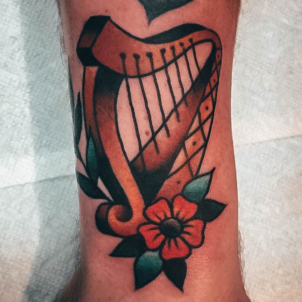 Womens Harp Tattoos