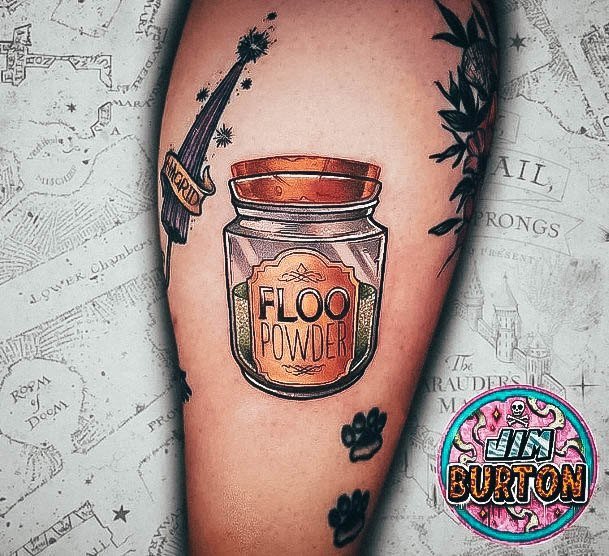 Womens Harry Potter Tattoos Floo Powder