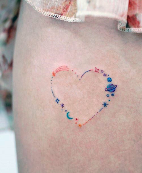 Womens Heart Tattoo Cute