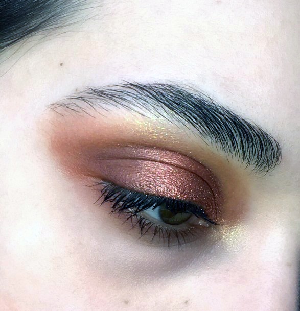 Womens Heavy Copper Eyeshadow