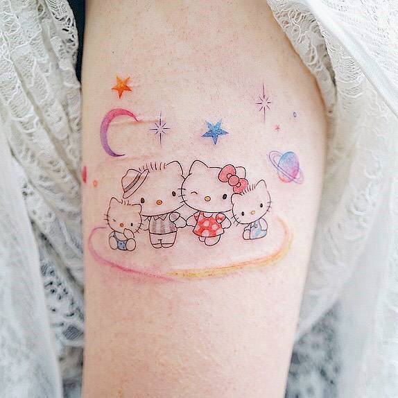 Womens Hello Kitty Tattoos