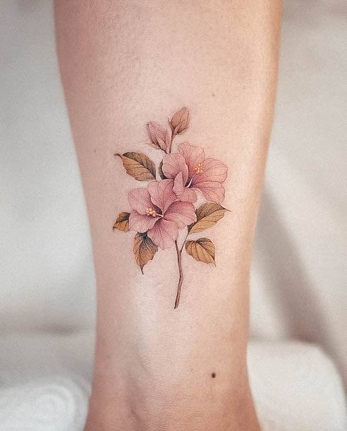 Womens Hibiscus Super Tattoo Designs