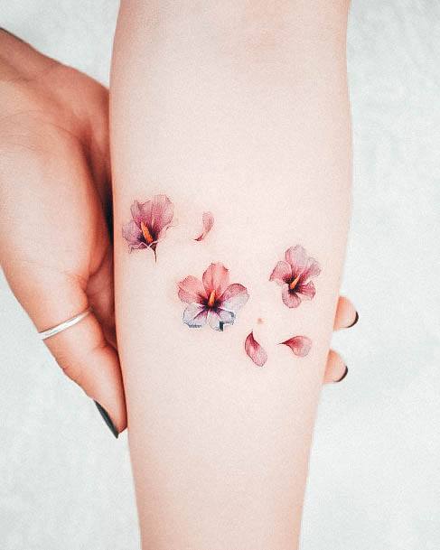 Womens Hibiscus Tattoos