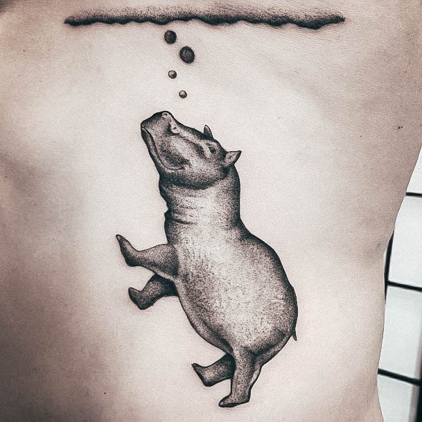 Womens Hippo Tattoo Design Ideas